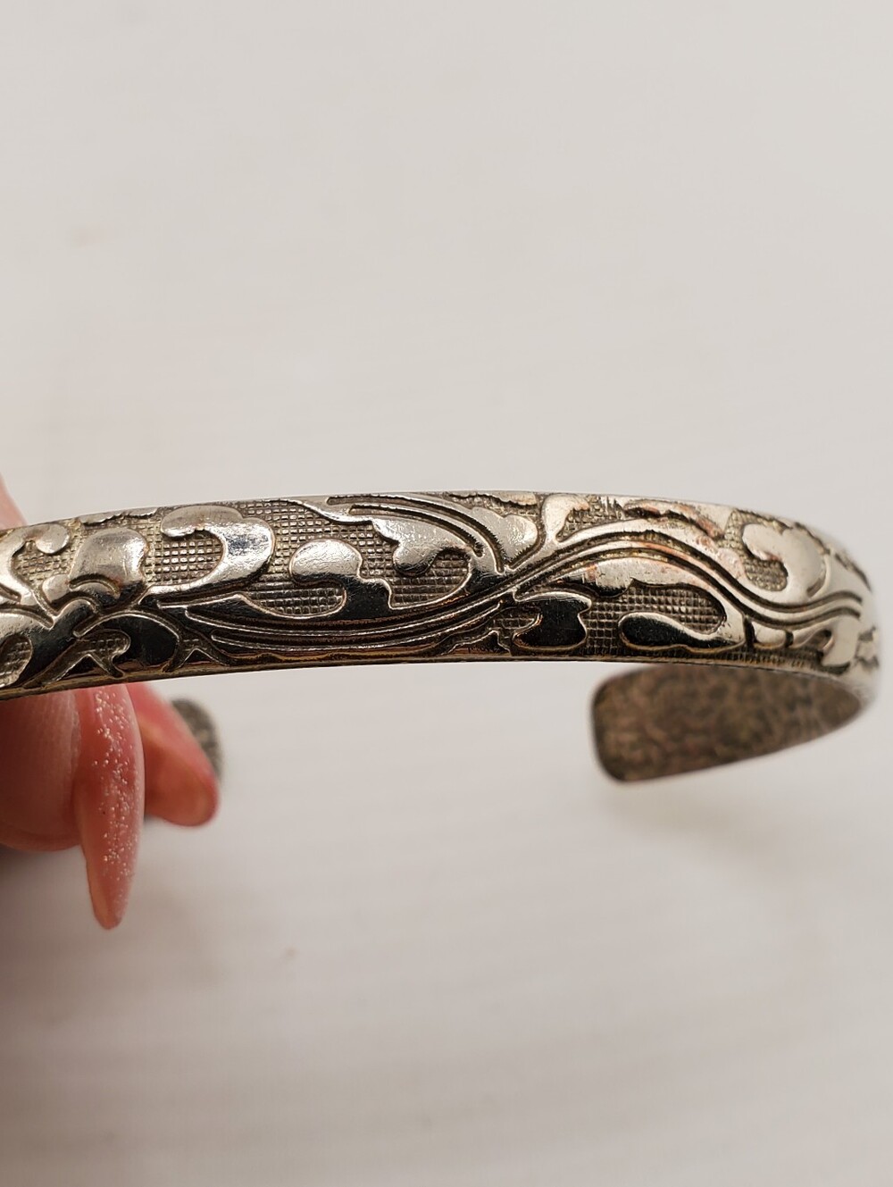 999 Silver Cuff Bracelet - Picture 2 of 7